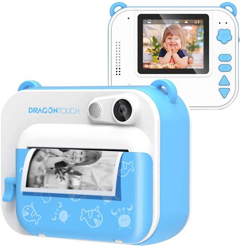 Dragon Touch Instantfun Instant Print Camera For Kids Zero Ink Toy