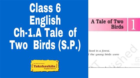 Class 6englishch 1a Tale Of Two Birds Sp Youtube