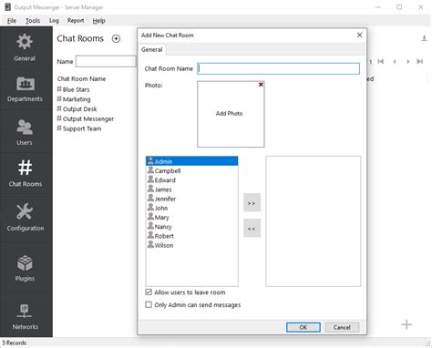 Configuring Server Using Server Manager Output Messenger