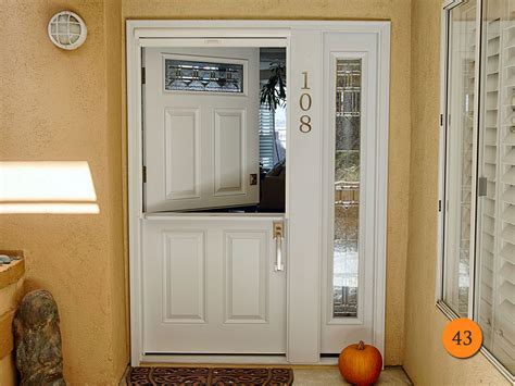 Traditional 36x80 Plastpro Drs60 Fiberglass Dutch Door With Shelf And