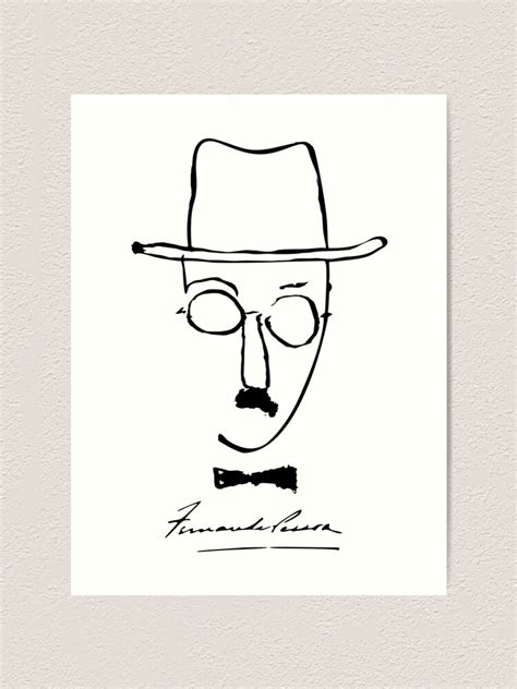 Fernando Pessoa Sketch Art Print For Sale By Geotasi Redbubble