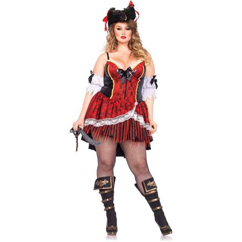 Leg Avenue Plus Size 2 Piece Curvy Pirate Adult Halloween Costume