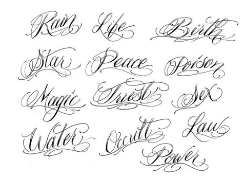 Fancy Cursive Fonts Alphabet For Tattoos Fancy Cursive Tattoo Letters