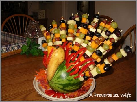 We are an indoor and outdoor decoration company which makes special works. Fruit Turkey for Your Table - A Proverbs 31 Wife