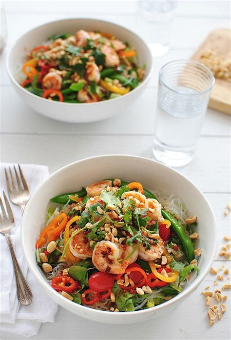 The spicy cashew dressing is so good, you'll want to put it on everything! Thai Shrimp Salad | Good Cooking