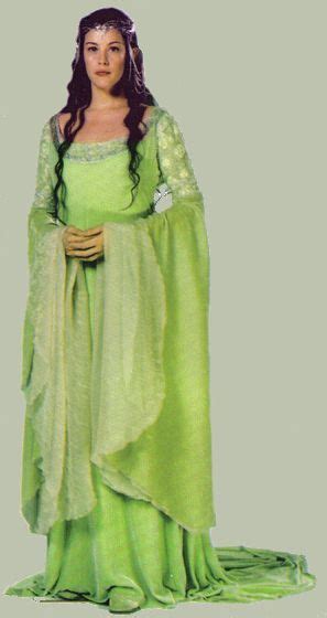 Lord Of The Rings Arwen Green Coronation Costume Elf Arwen Costume
