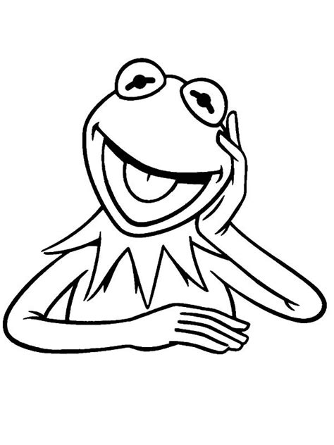 Colouring Page Kermit The Frog Coloringpageca