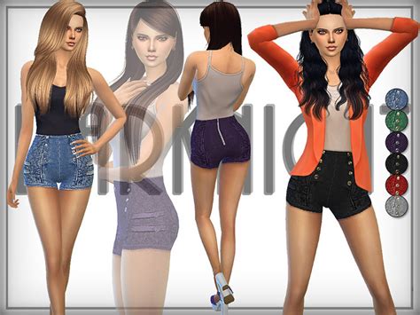Jean Shorts And Cutoffs For Girls And Guys Sims 4 Cc List