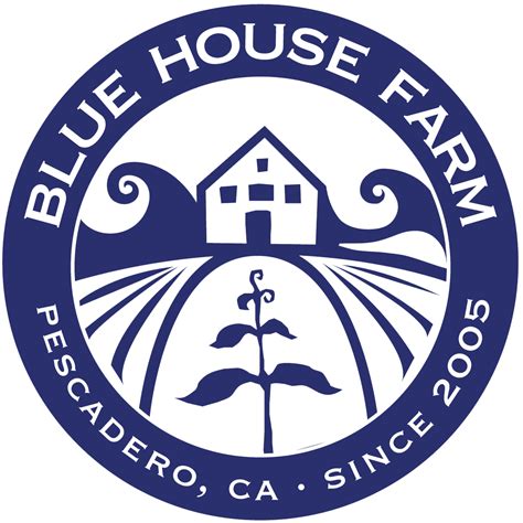 Blue House Farm Upick Berries Farm Logo Farm Stand Blue