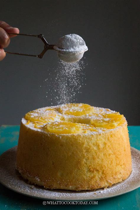 Asian Bakery Style Soft And Fluffy Orange Chiffon Cake