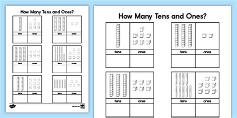 Tens And Ones With Base Ten Blocks Place Value Activity