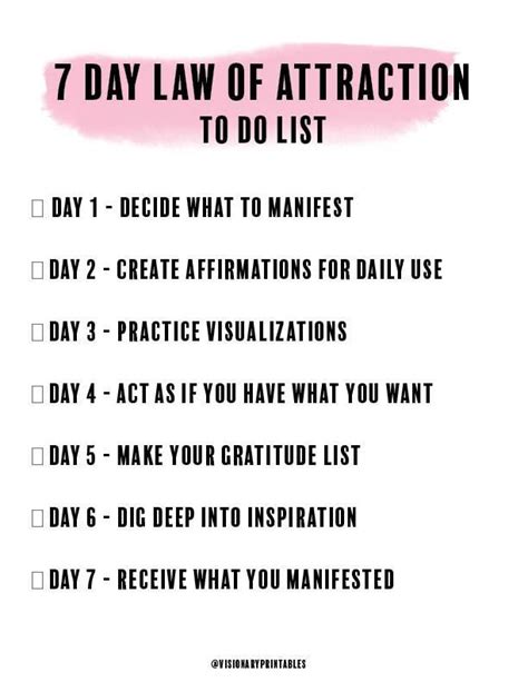 Law Of Attraction Planner Law Of Attraction Affirmations Law Of
