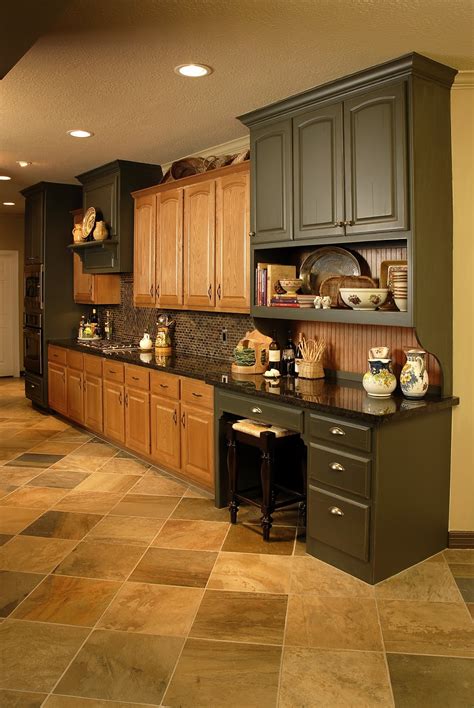 Another popular color often used in oak cabinet kitchens is red. design in wood: What To Do With Oak Cabinets
