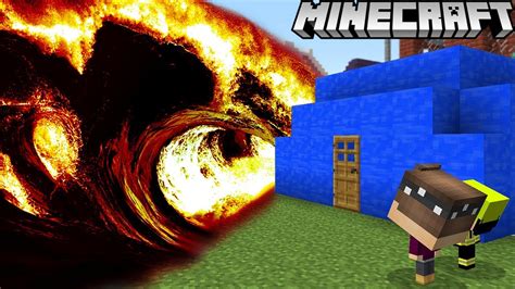 Wasser Haus Vs Lava Tsunami In Minecraft Youtube