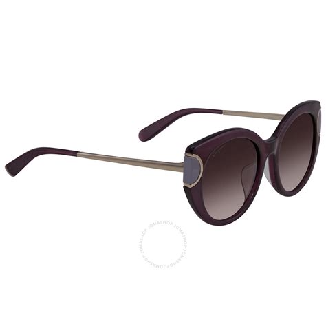 salvatore ferragamo violet gradient cat eye ladies sunglasses sf840sa 54 violet 886895273275