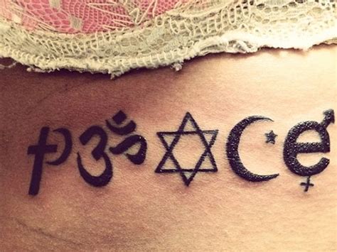 Some people go to design a dove with their cross tattoo and this cross. 15 Best Peace Tattoo Designs to Enhance Your Beauty ...