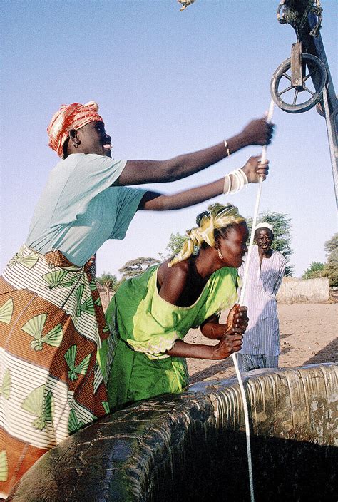 Women From The Wolof Tribe Taking Water License Image 70106619