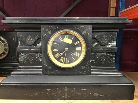 Lot 518 Victorian Slate Mantel Clock