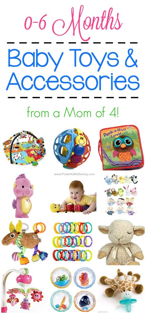 Babies ages 6 to 12 months love toys that play lights and sounds with the touch of a button. BEST Baby Toys & Accessories for 0-6 Months (from a Mom of 4)