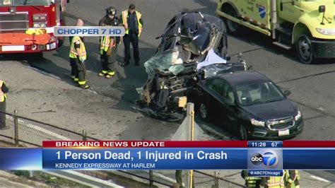 1 Dead 1 Hurt In 4 Vehicle Crash On Inbound Kennedy Expressway Near