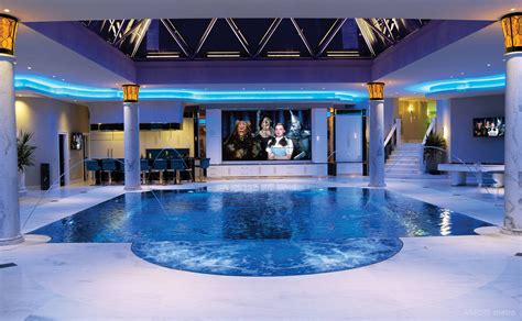 Indoor Infinity Pool With Movie Theater And Bar Pool Pinterest