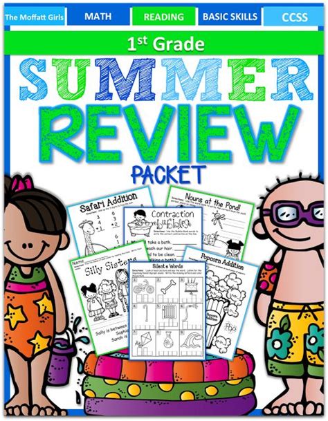 Summer Review Packet For 1st Grade This Packet Has Everything No Prep