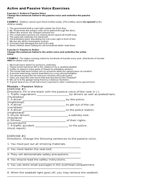 Use right triangles to evaluate trigonometric functions. Active Voice Passive Voice Worksheet | Free Printables Worksheet