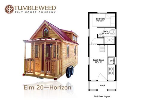 117 Sq Ft No Loft Tiny Home Tumbleweed Elm 20 Horizon Tiny House Pins