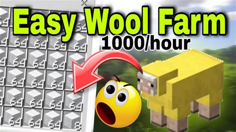 Easiest Automatic Wool Farm Minecraft 119 Java Bedrock Xbox