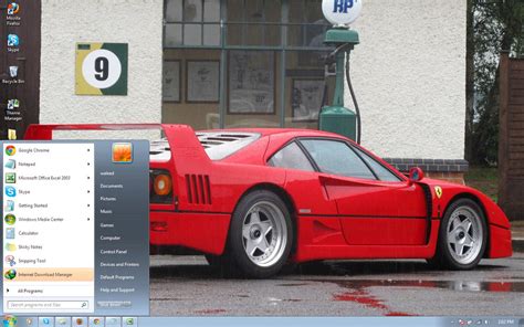 Ferrari F40 Windows 7 Theme By Windowsthemes On Deviantart
