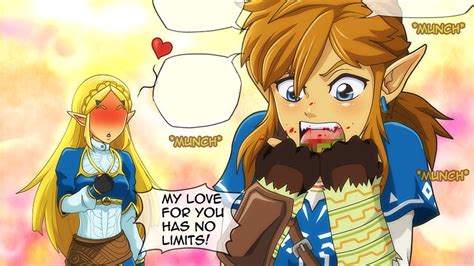 Intense Lovebreath Of The Wild Zelink Comic Dubqueen Zelda