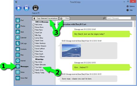 First of all install the android app intouch app on your phone. How to copy WhatsApp messages from iPhone to my PC/Mac?