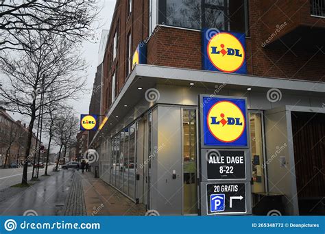 German Lidl Grocery Store In Danish Capital Copenhagen Editorial