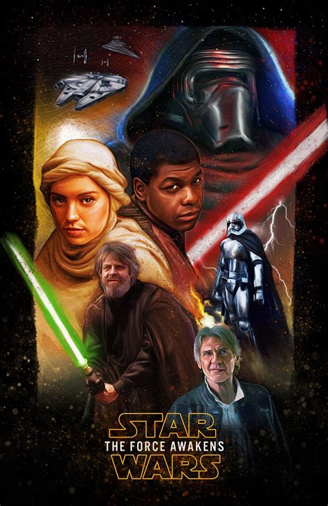 The force awakens (also known as star wars: 40 Epic Posters for Star Wars : The Force Awakens