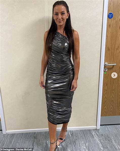 The Masked Singer Uk Davina Mccall 53 Wears A Metallic Pvc Dress For The Semi Final Daily