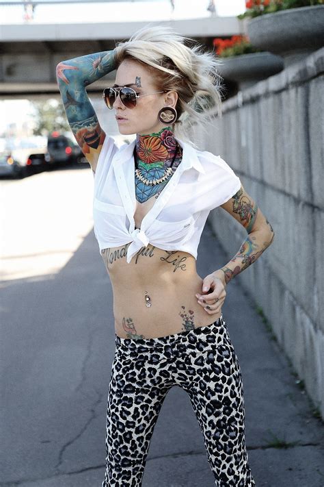 Wallpaper Model Blonde Women With Glasses Urban Arms Up Tattoo Skinny Pattern Fashion