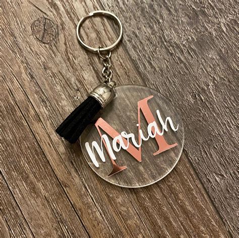 Llavero de acrílico personalizado Llavero de nombre Etsy