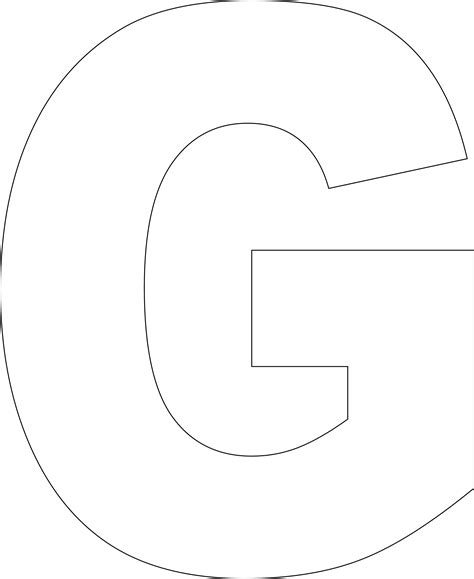 The Letter G Is Made Up Of Black And White Lines With One Line At The