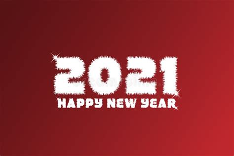 2021 Happy New 2021 Year White Number Design Of Greeting Card Stock