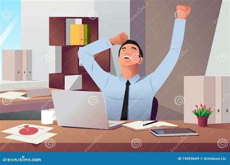 Work Done Concept Stock Vector Illustration Of Laptop 74459669
