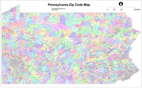 Pennsylvania Zip Code Map Lily Pulitzer Map