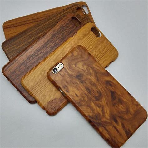 Apple Iphone Wood Grain Protective Fashion Back Wooden Cover Wood