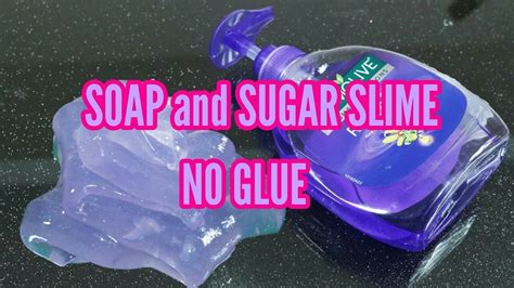 Hand Soap And Sugar Slime No Glue Youtube