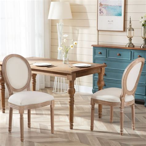 French Chairs For Dining Room Btmway Farmhouse Round Back Dining