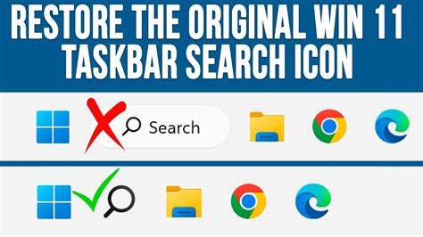 How To Restore The Original Windows 11 Taskbar Search Icon Az Ocean
