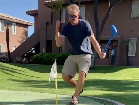 Pro Makes Bogey Of The Century With Plastic Club To The