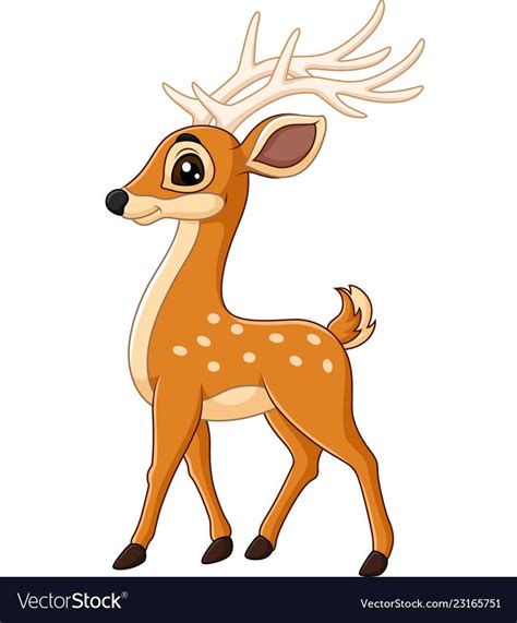 Cute Cartoon Deer Drawing Easy Jhayrshow
