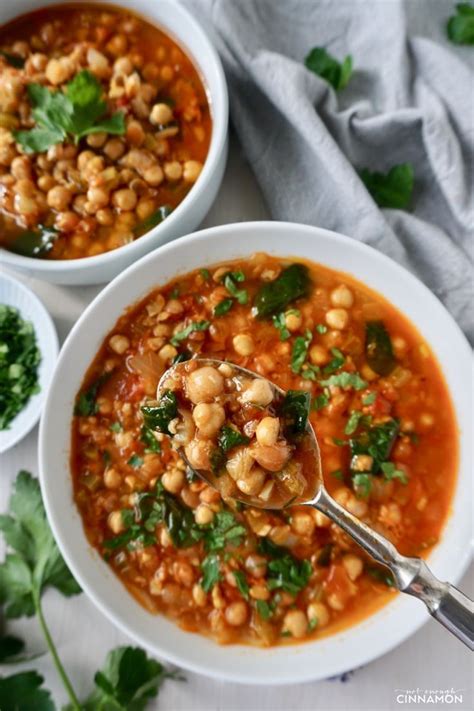 Cook for 10 minutes or until the vegetables are tender. Moroccan Spiced Chickpea Soup (Vegan + Gluten Free ...