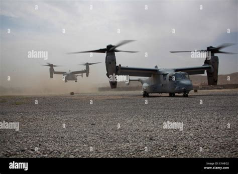 Us Marine Corps Mv 22b Osprey Aircraft Attached To Marine Medium