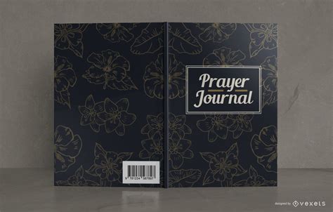 Floral Prayer Journal Book Cover Design Vector Download